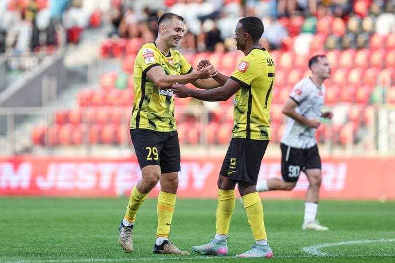 Football. Betclic I liga. Wieczysta Krakow - Znicz Pruszkow. 01.08.2025