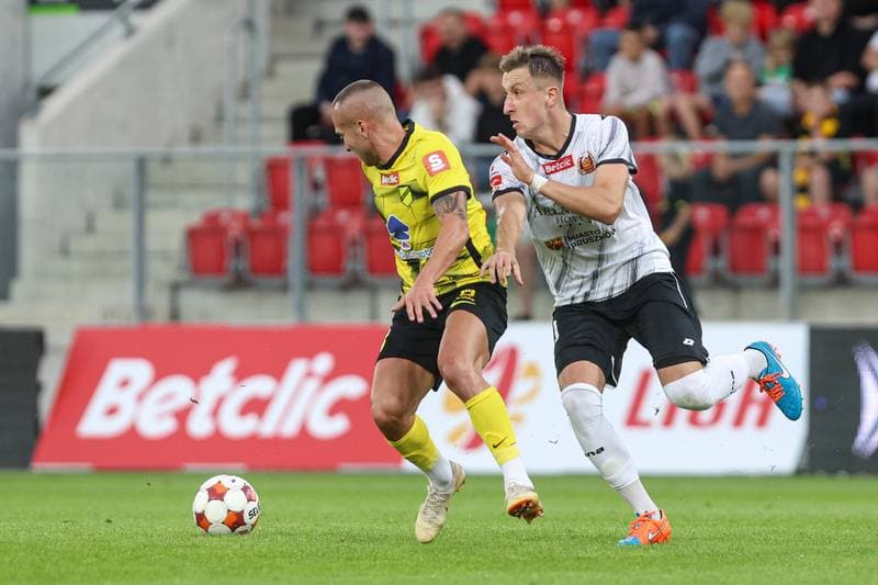 Football. Betclic I liga. Wieczysta Krakow - Znicz Pruszkow. 01.08.2025