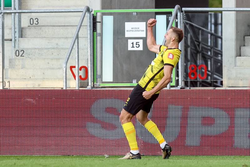 Football. Betclic I liga. Wieczysta Krakow - Znicz Pruszkow. 01.08.2025