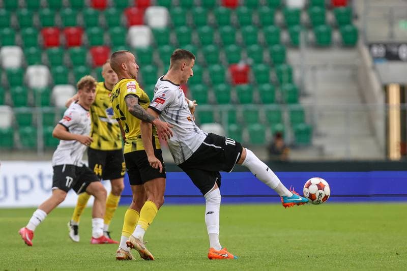 Football. Betclic I liga. Wieczysta Krakow - Znicz Pruszkow. 01.08.2025