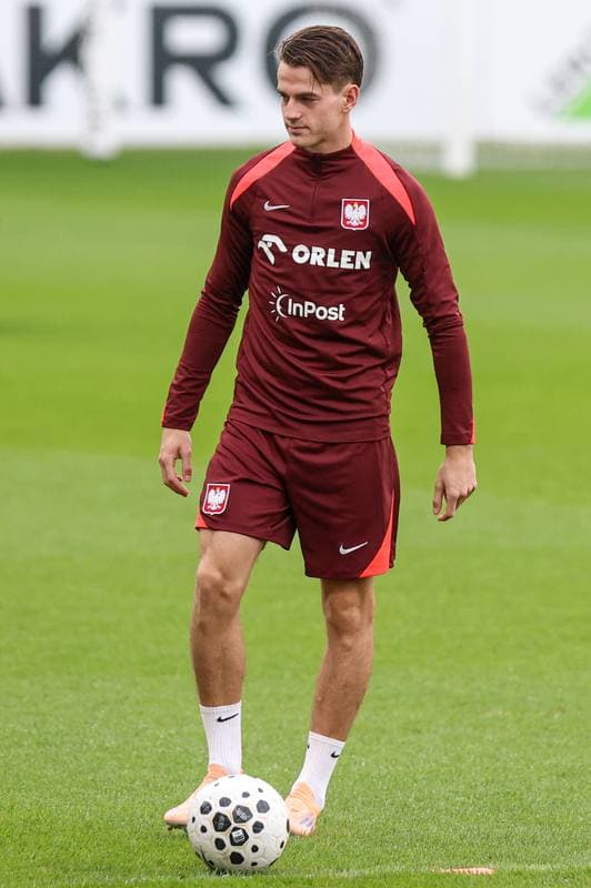 Football. Poland national team. Training. 10.10.2025