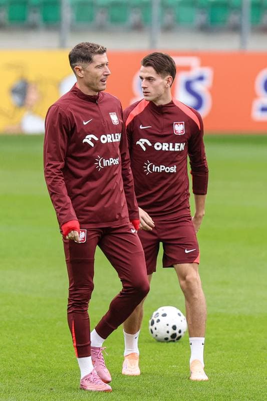 Football. Poland national team. Training. 10.10.2025
