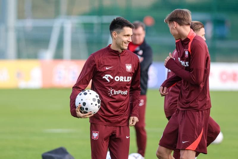Football. Poland national team. Training. 08.10.2025