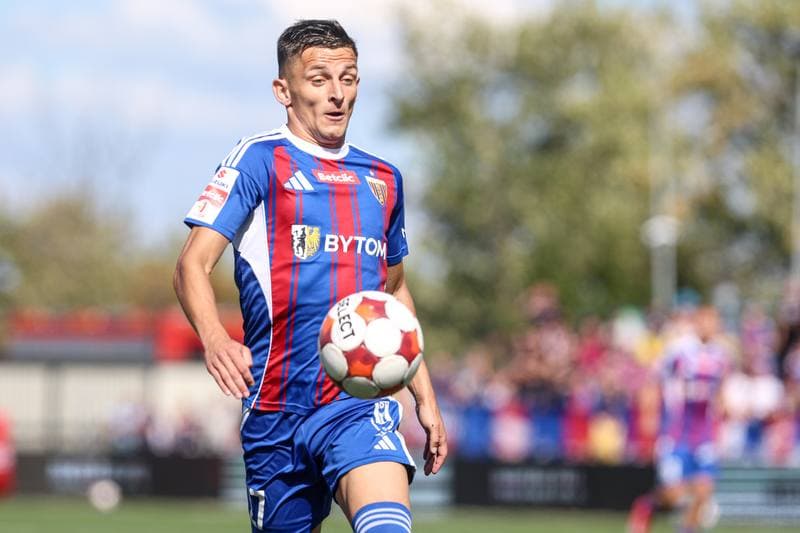 Football. Betclic I liga. Polonia Bytom - Wieczysta Krakow. 30.08.2025