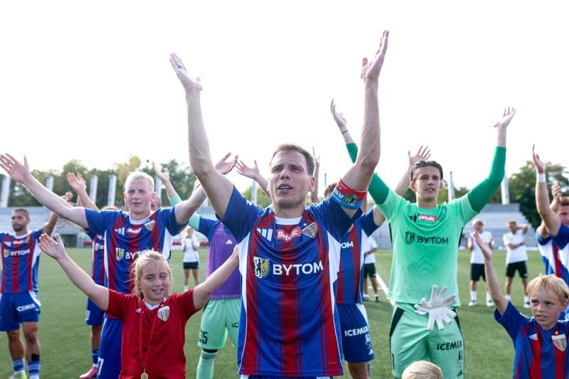 Football. Betclic I liga. Polonia Bytom - Wieczysta Krakow. 30.08.2025
