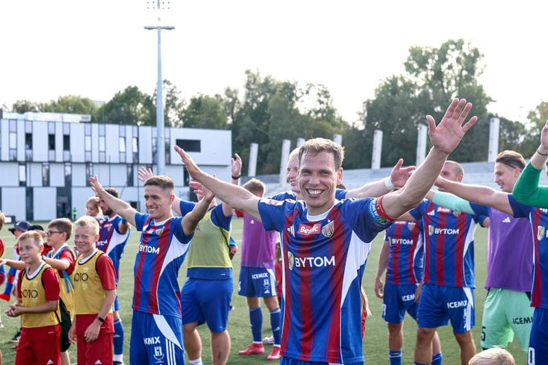 Football. Betclic I liga. Polonia Bytom - Wieczysta Krakow. 30.08.2025