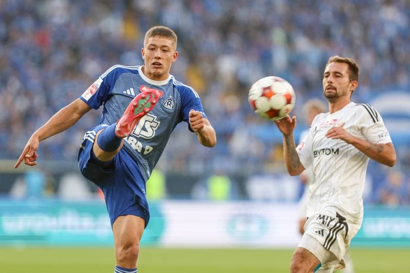 Football. Betclic I liga. Ruch Chorzow - Polonia Bytom. 24.08.2025