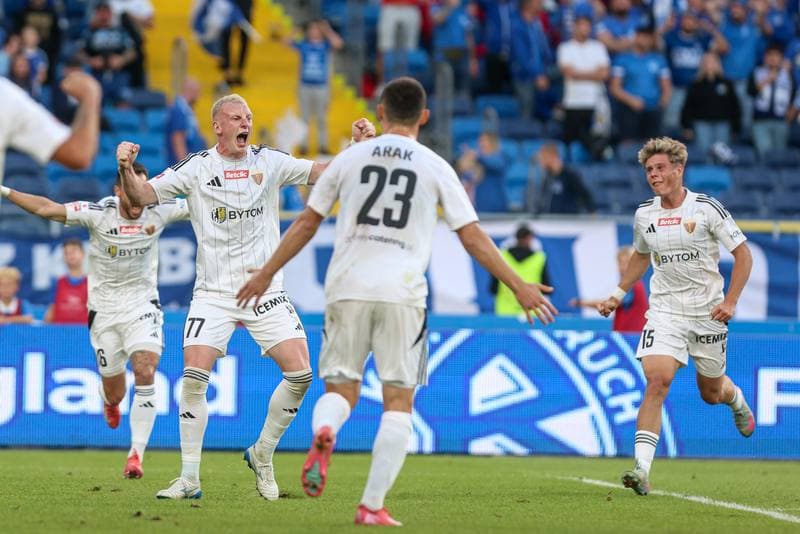 Football. Betclic I liga. Ruch Chorzow - Polonia Bytom. 24.08.2025