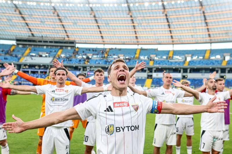 Football. Betclic I liga. Ruch Chorzow - Polonia Bytom. 24.08.2025