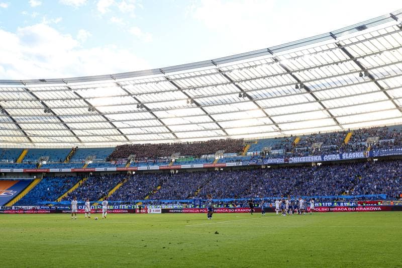 Football. Betclic I liga. Ruch Chorzow - Polonia Bytom. 24.08.2025