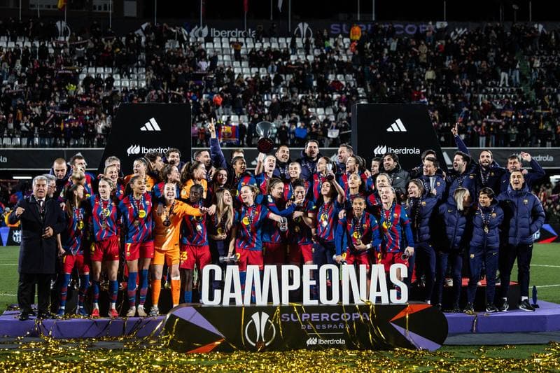 Football. Women's Spanish Super Cup. FC Barcelona - Real Madrid. 24.01.2026