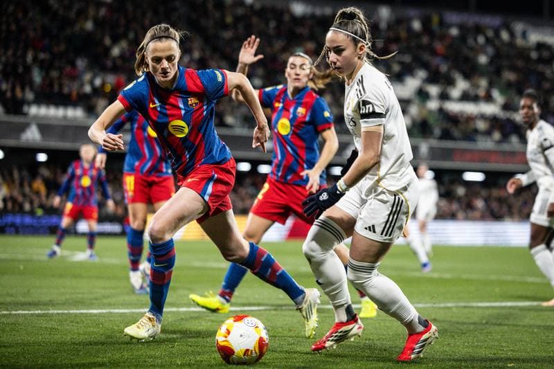 Football. Women's Spanish Super Cup. FC Barcelona - Real Madrid. 24.01.2026
