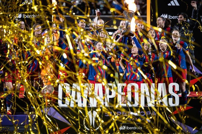 Football. Women's Spanish Super Cup. FC Barcelona - Real Madrid. 24.01.2026