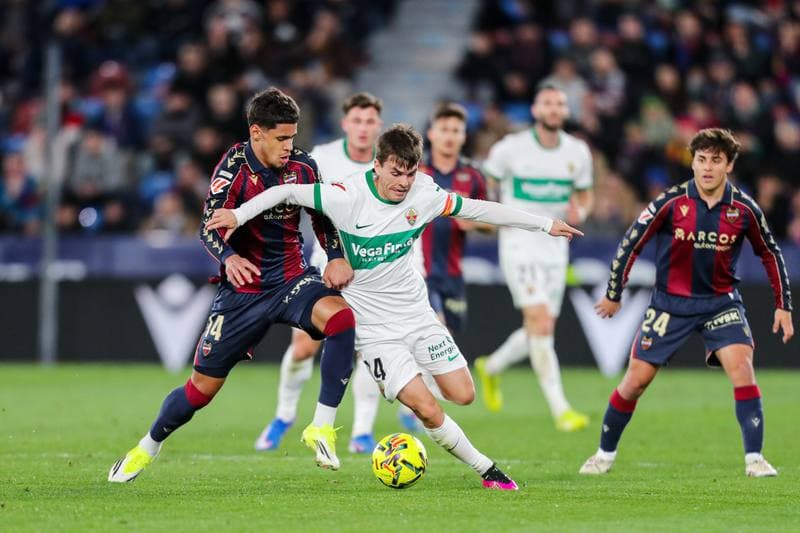 Football. La Liga. Levante - Elche. 23.01.2026