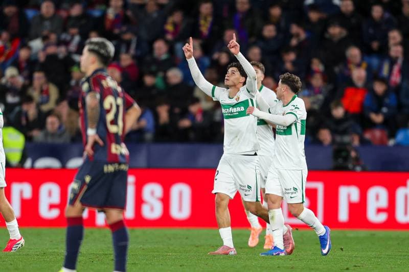 Football. La Liga. Levante - Elche. 23.01.2026