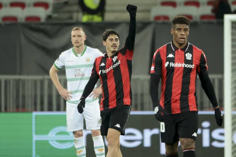 Football. UEFA Europa League. OGC Nice - Go Ahead Eagles. 22.01.2026
