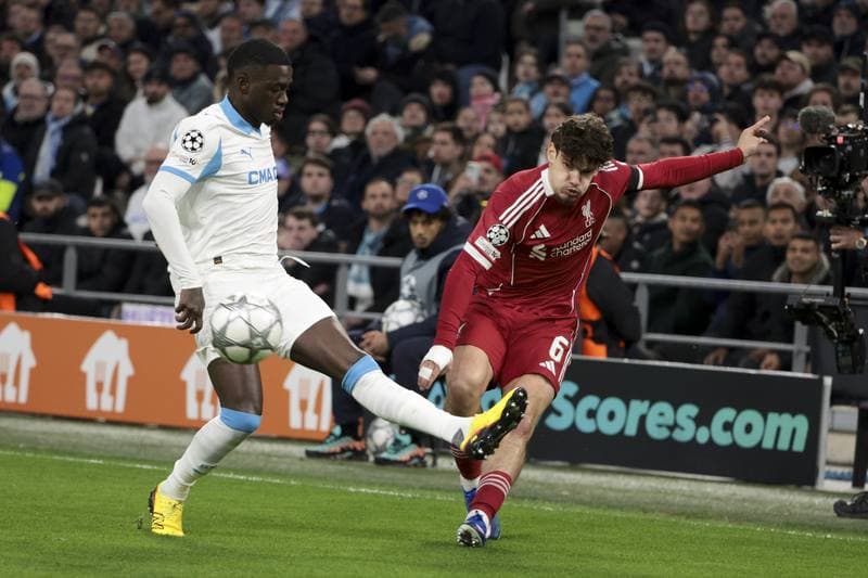 Football. UEFA Champions League. Olympique de Marseille - Liverpool. 21.01.2026