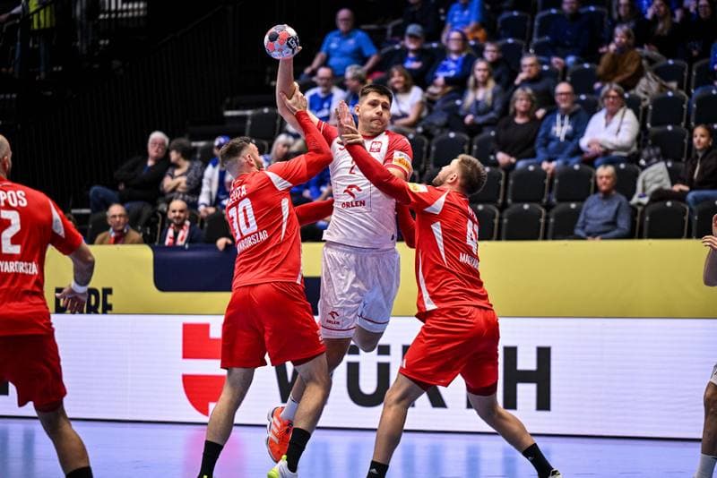 Handball. Men's EHF Euro 2026. Hungary - Poland. 16.01.2026