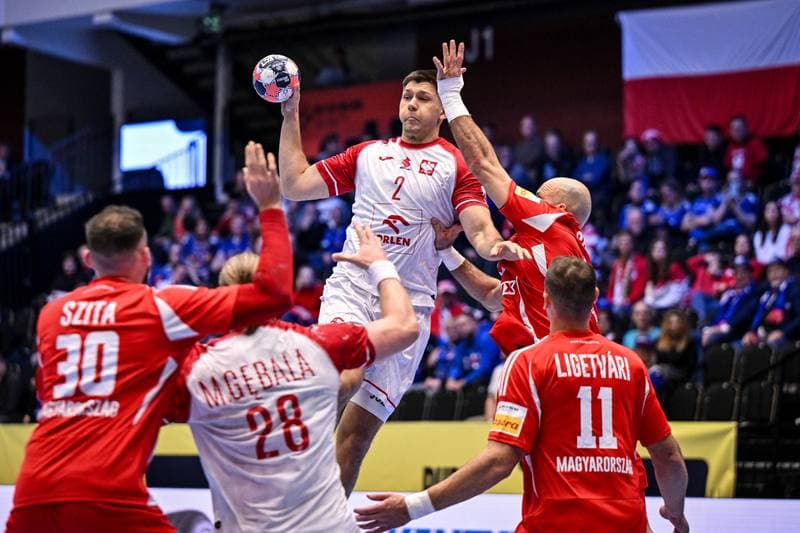 Handball. Men's EHF Euro 2026. Hungary - Poland. 16.01.2026