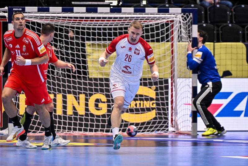 Handball. Men's EHF Euro 2026. Hungary - Poland. 16.01.2026