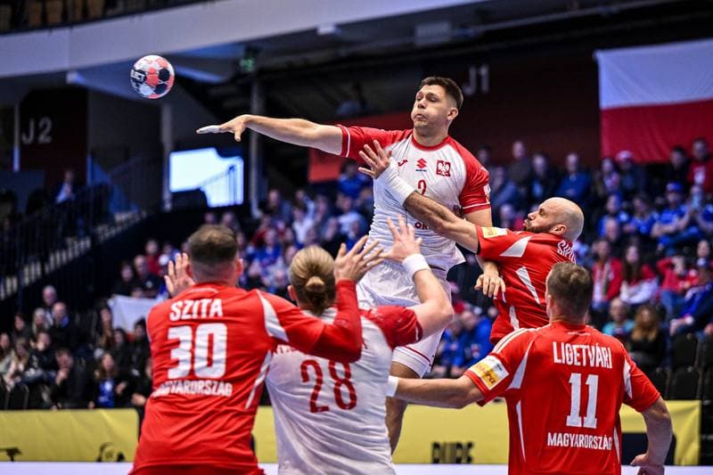 Handball. Men's EHF Euro 2026. Hungary - Poland. 16.01.2026