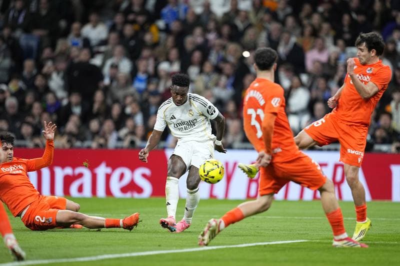 Football. La Liga. Real Madrid - Real Sociedad. 14.02.2026