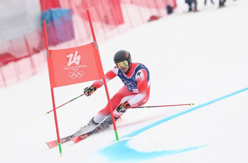 Alpine Skiing. Milano Cortina 2026. Men's Giant Slalom. 12.02.2026