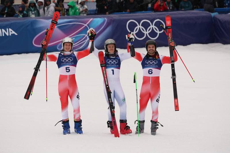 Alpine Skiing. Milano Cortina 2026. Men's Giant Slalom. 12.02.2026