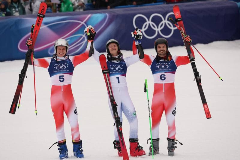 Alpine Skiing. Milano Cortina 2026. Men's Giant Slalom. 12.02.2026