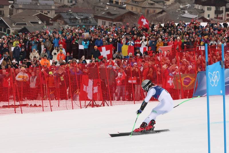 Alpine Skiing. Milano Cortina 2026. Men's Giant Slalom. 12.02.2026