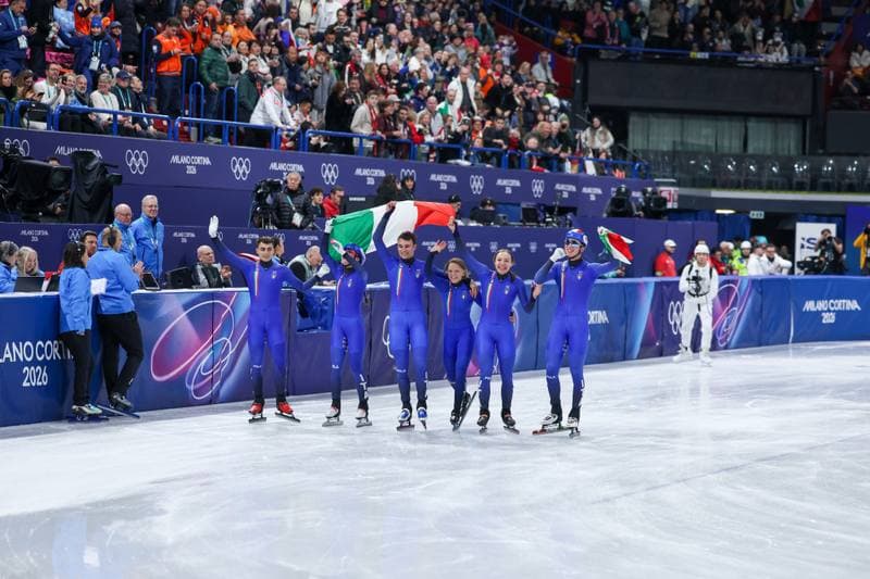 Short Track Speed Skating. Olympic Winter Games Milano-Cortina 2026. Mixed Team Relay Finals. 10.02.2026