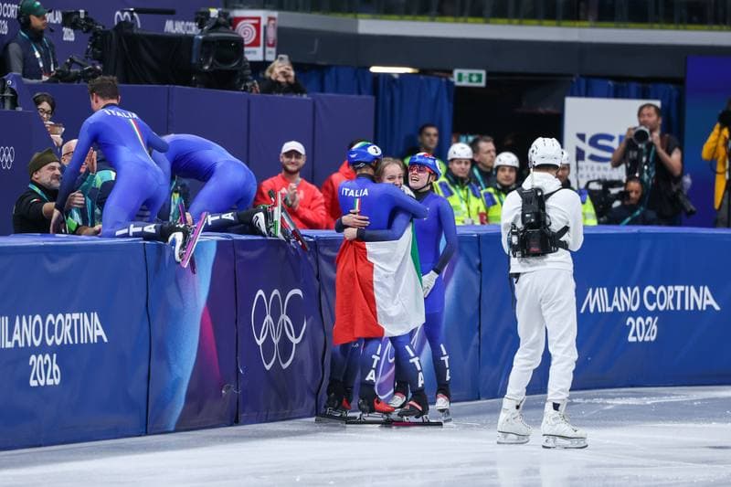 Short Track Speed Skating. Olympic Winter Games Milano-Cortina 2026. Mixed Team Relay Finals. 10.02.2026