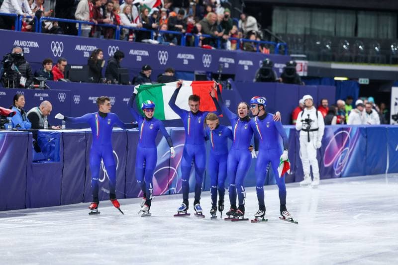 Short Track Speed Skating. Olympic Winter Games Milano-Cortina 2026. Mixed Team Relay Finals. 10.02.2026