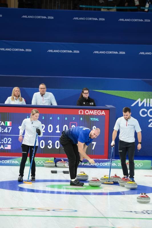 Curling. Olympic Winter Games Milano-Cortina 2026. Italy - United States. 09.02.2026