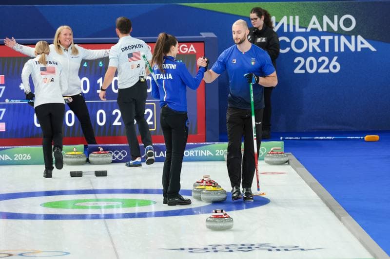 Curling. Olympic Winter Games Milano-Cortina 2026. Italy - United States. 09.02.2026