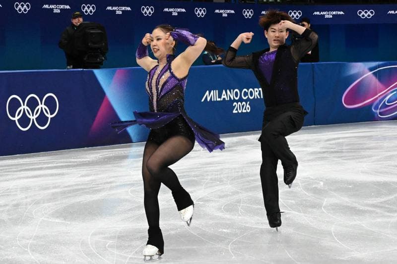Figure Skating. Olympic Winter Games Milano-Cortina 2026. Dovhal Sofia - Lulesza Wiktor. 06.02.2026