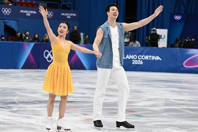 Figure Skating. Olympic Winter Games Milano-Cortina 2026. Dovhal Sofia - Lulesza Wiktor. 06.02.2026