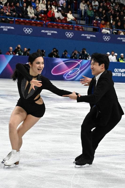 Figure Skating. Olympic Winter Games Milano-Cortina 2026. Dovhal Sofia - Lulesza Wiktor. 06.02.2026