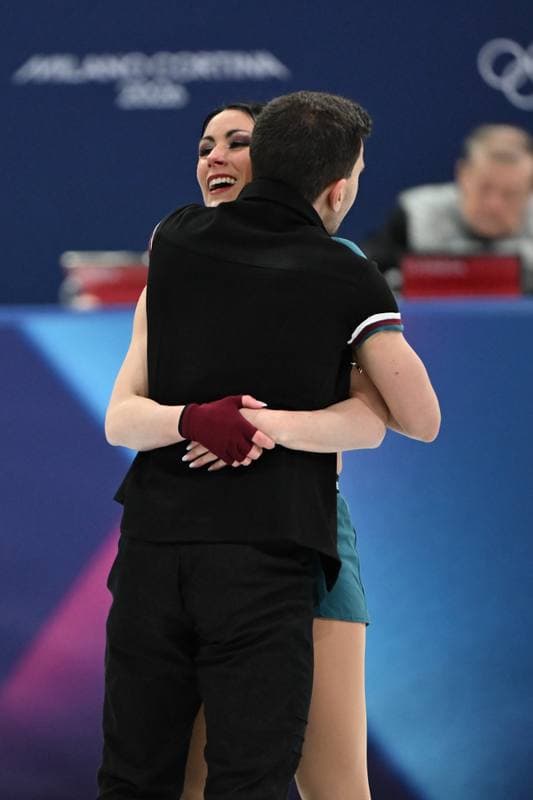 Figure Skating. Olympic Winter Games Milano-Cortina 2026. Dovhal Sofia - Lulesza Wiktor. 06.02.2026