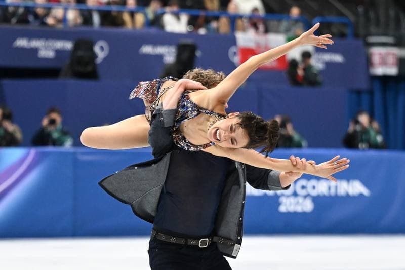 Figure Skating. Olympic Winter Games Milano-Cortina 2026. Dovhal Sofia - Lulesza Wiktor. 06.02.2026