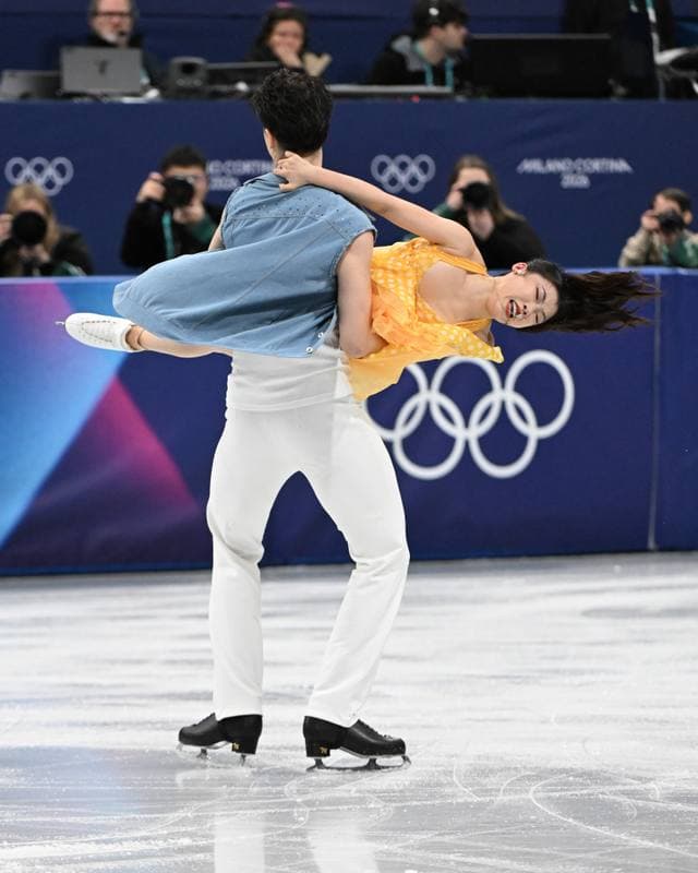 Figure Skating. Olympic Winter Games Milano-Cortina 2026. Dovhal Sofia - Lulesza Wiktor. 06.02.2026