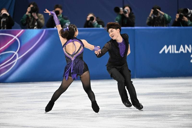 Figure Skating. Olympic Winter Games Milano-Cortina 2026. Dovhal Sofia - Lulesza Wiktor. 06.02.2026