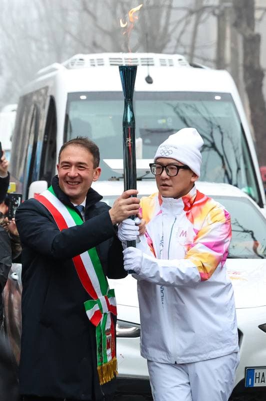Olympic Winter Games Milano-Cortina 2026. Olympic Flame Passage. 06.02.2026