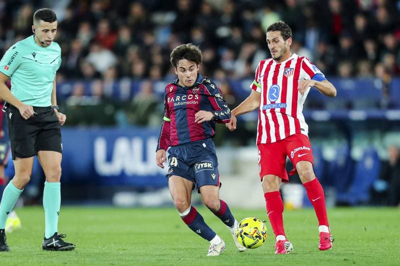 Football. La Liga. Levante - Atletico Madrid. 31.01.2026