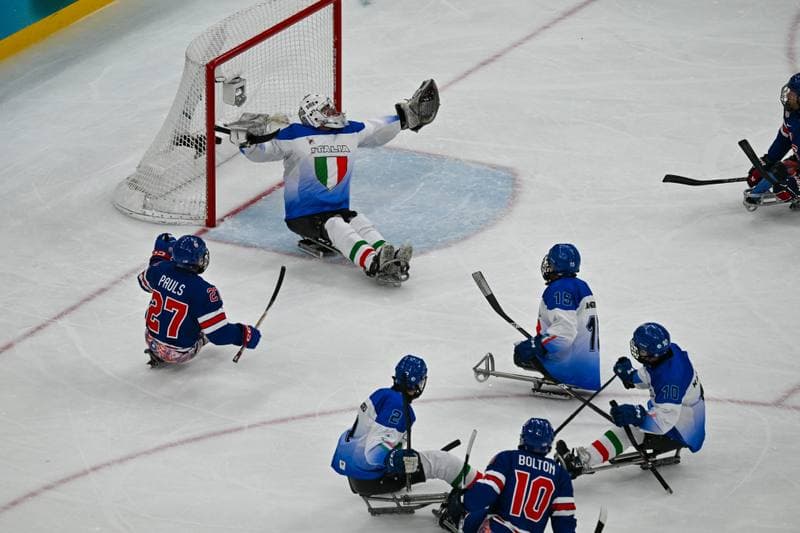 Ice Hockey. Paralympic Winter Games Milano-Cortina 2026. Italy - USA. 07.03.2026