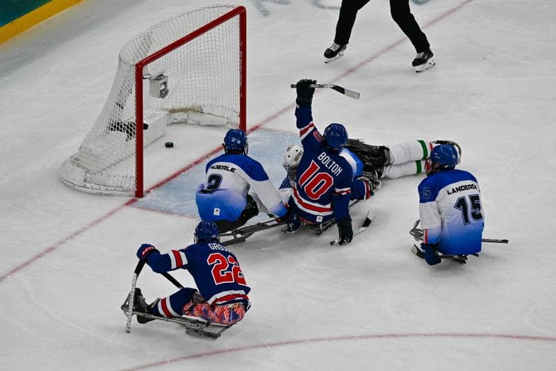 Ice Hockey. Paralympic Winter Games Milano-Cortina 2026. Italy - USA. 07.03.2026