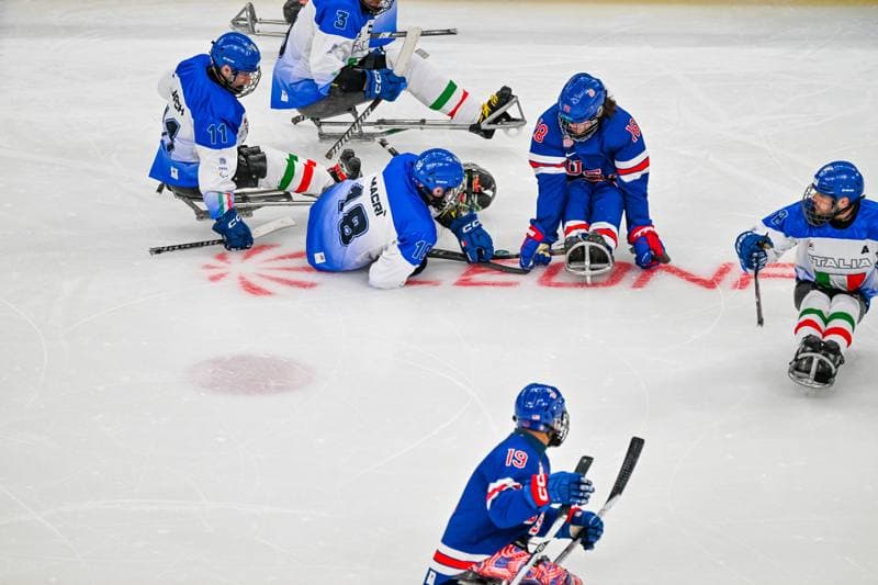 Ice Hockey. Paralympic Winter Games Milano-Cortina 2026. Italy - USA. 07.03.2026