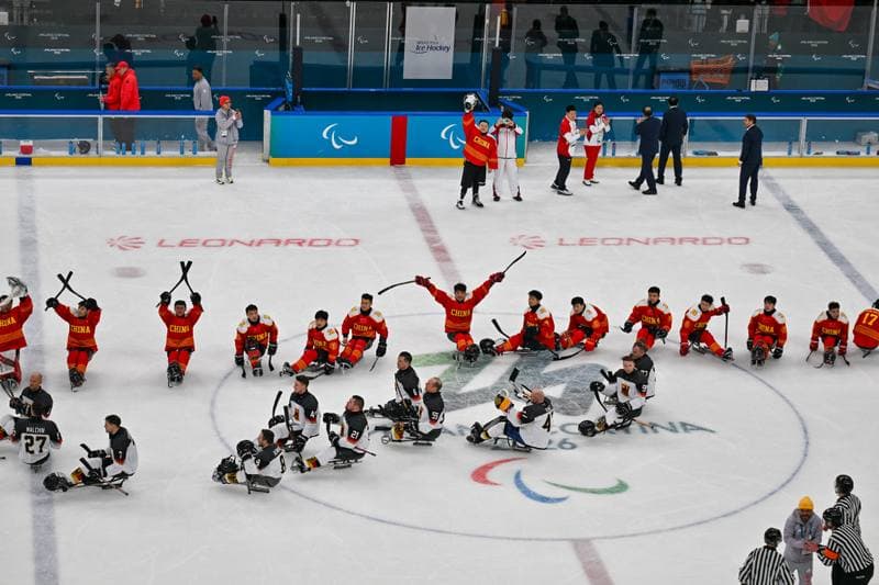 Ice Hockey. Paralympic Winter Games Milano-Cortina 2026. People's Republic Of China - The Germany Team. 06.03.2026
