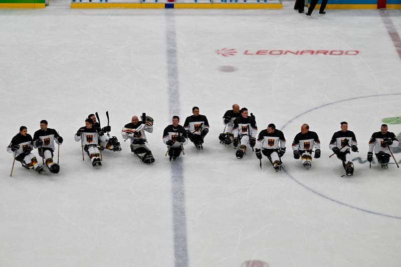 Ice Hockey. Paralympic Winter Games Milano-Cortina 2026. People's Republic Of China - The Germany Team. 06.03.2026