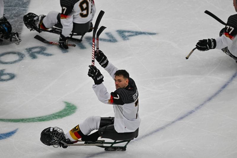 Ice Hockey. Paralympic Winter Games Milano-Cortina 2026. People's Republic Of China - The Germany Team. 06.03.2026